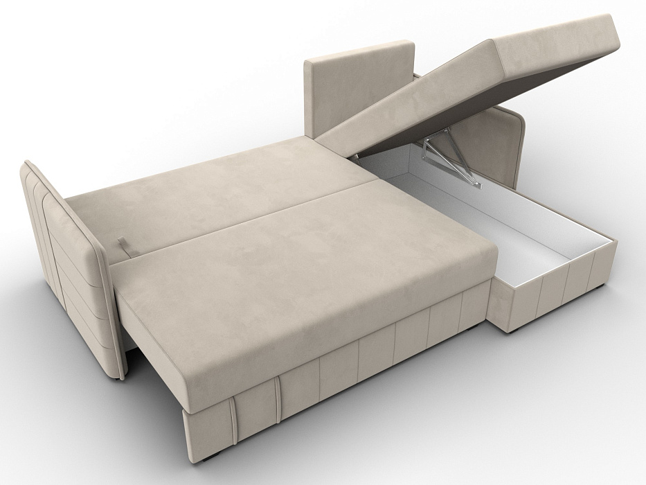 Диван угловой Слим угол универсальный (бежевый)