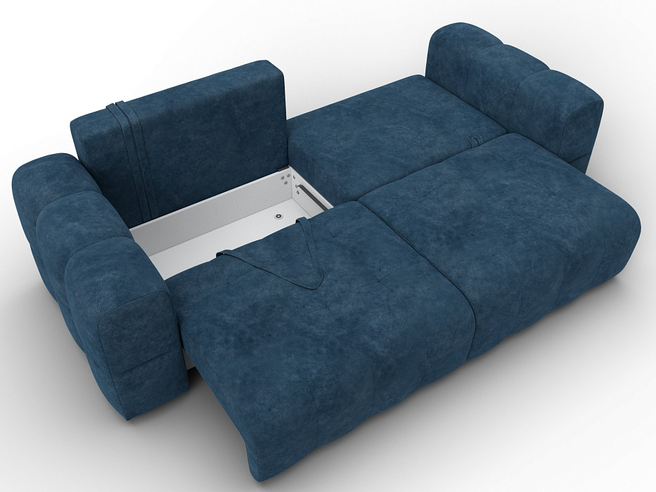 Диван прямой Лига-110 НПБ (brut 11 синий)