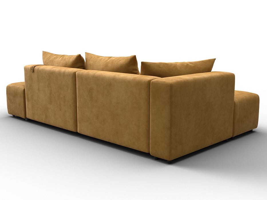 Диван угловой Лига-103 НПБ угол левый (brut 10 желтый)