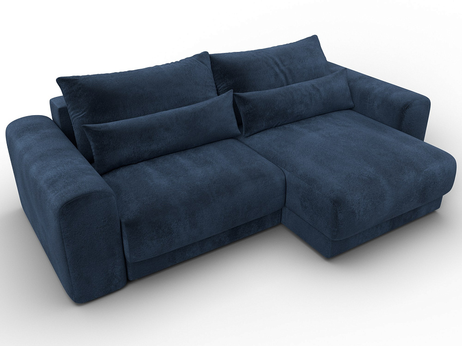 Диван угловой Лига-056 НПБ угол универсальный (tower 13 синий)