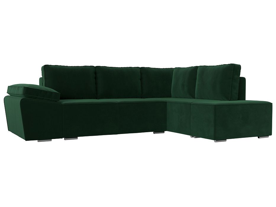 Угловой диван Хьюго правый угол (зеленый цвет)