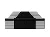 Кухонный прямой диван Дуглас (черный\белый цвет)