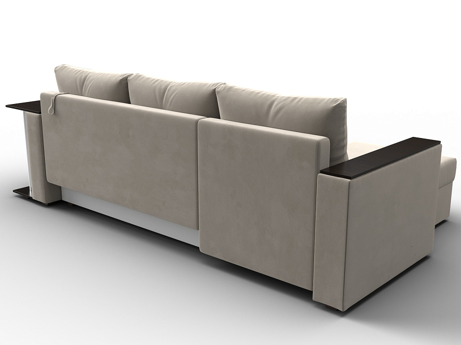 Диван угловой Атланта со столом левый угол (бежевый)