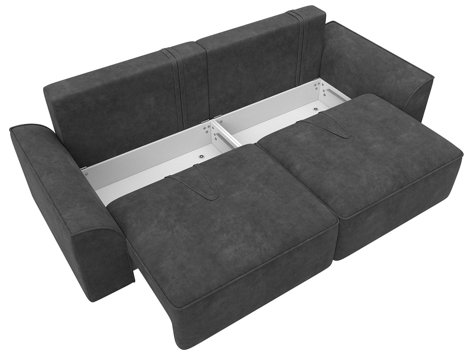 Диван прямой Лига-048 НПБ (brut 16 темно-серый) Диван прямой Лига-048 НПБ (brut 16 темно-серый)