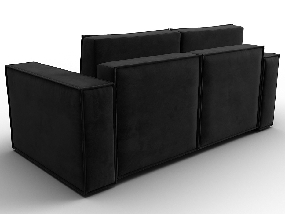 Диван прямой Куба мини (черный)