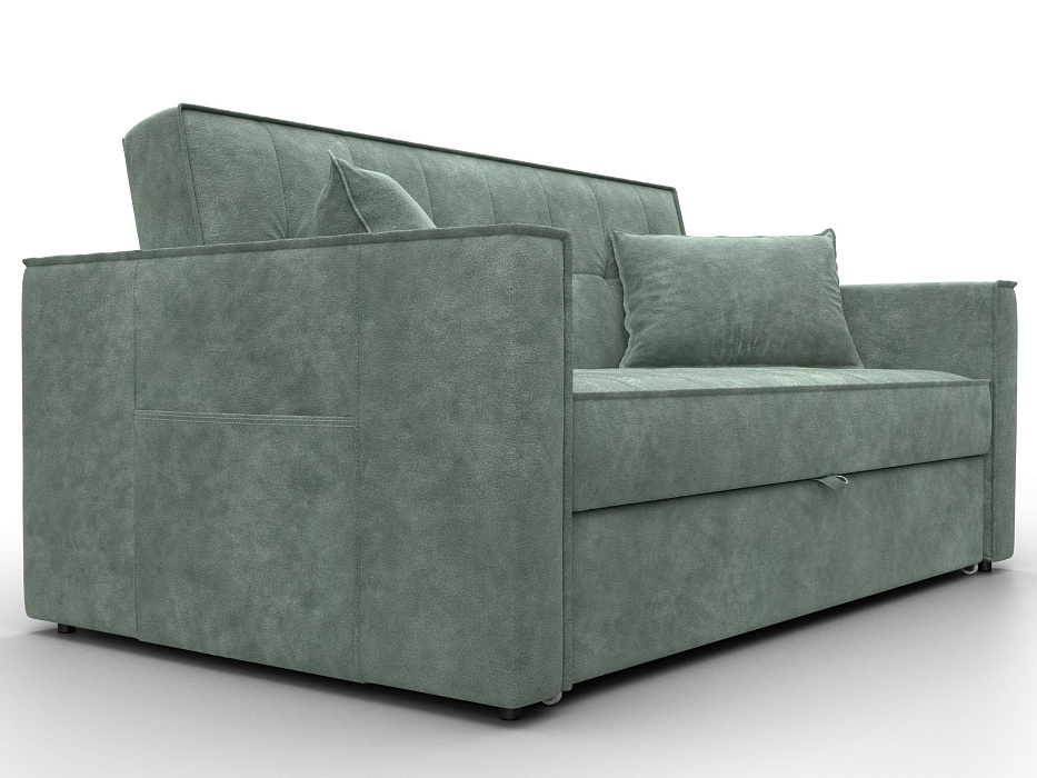 Диван прямой Лига-104 (140) (brut 08 зеленый)