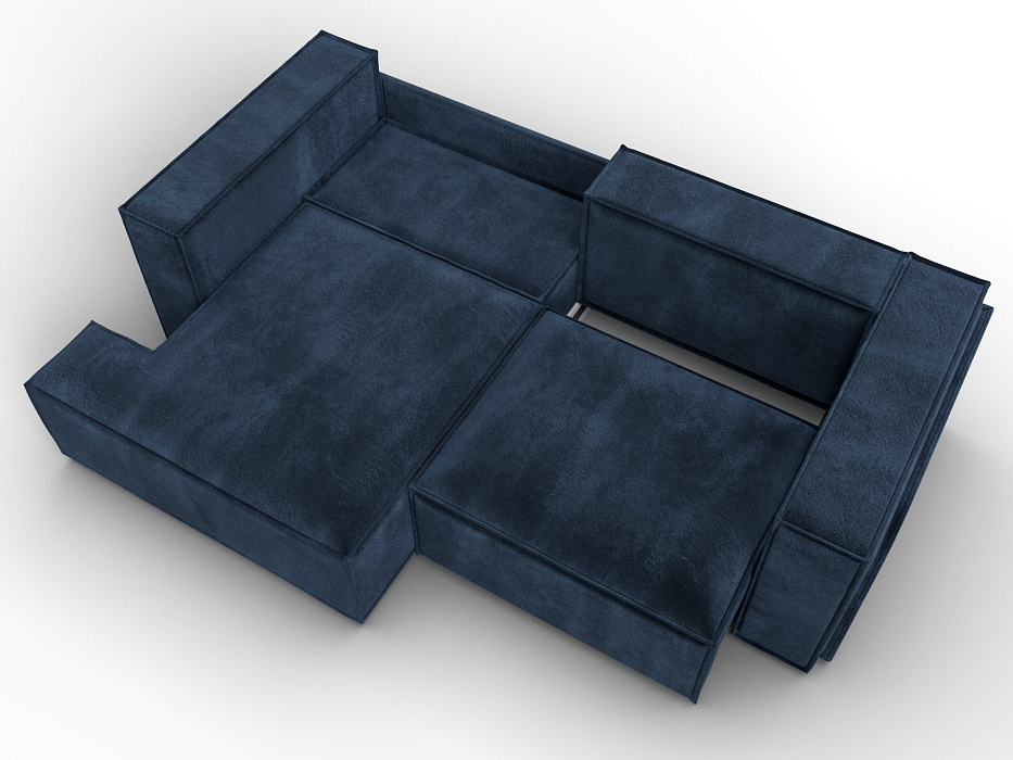 Диван угловой Лига-061 угол левый (brut 11 синий)