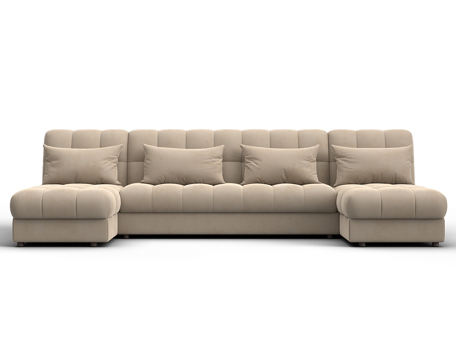 Диван П-образный Лига-116 НПБ (seven 729 бежевый)