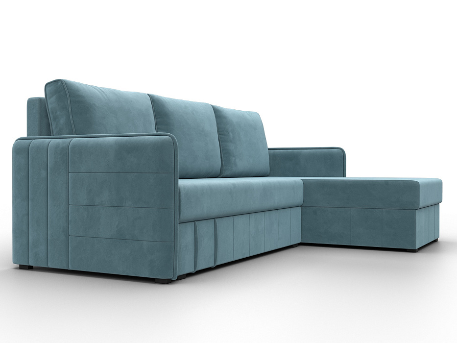 Диван угловой Слим угол универсальный (seven 113 бирюзовый)