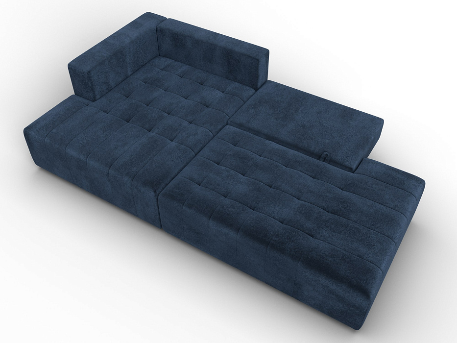 Диван угловой Лига-103 НПБ угол левый (tower 13 синий)