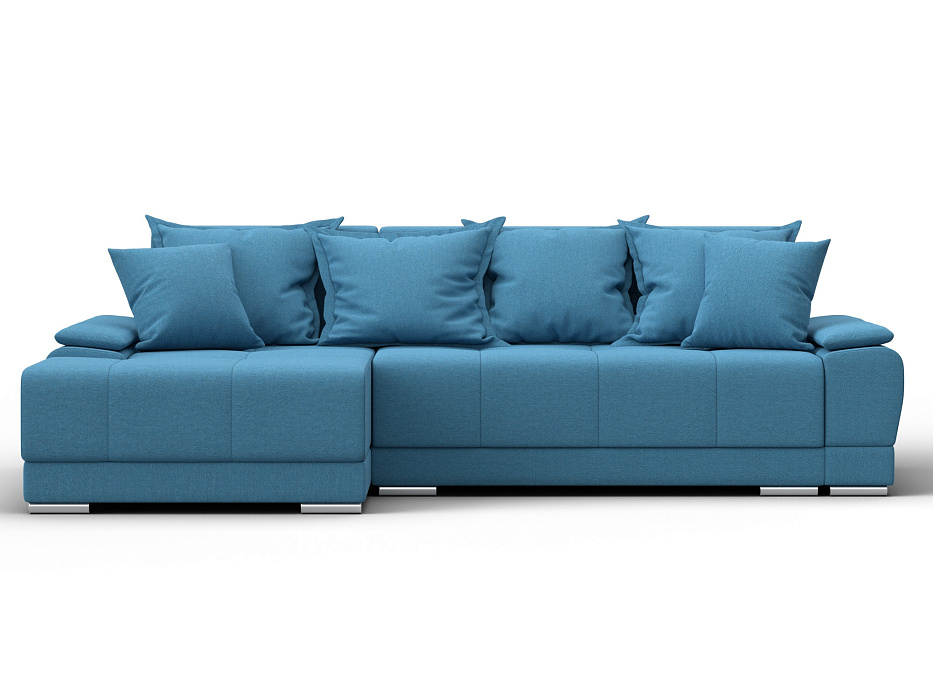 Диван угловой Лига-119 угол левый (амур 10 голубой)