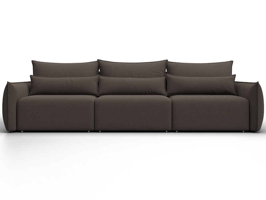 Диван прямой Лига-051 НПБ Лонг (амур 05 коричневый)