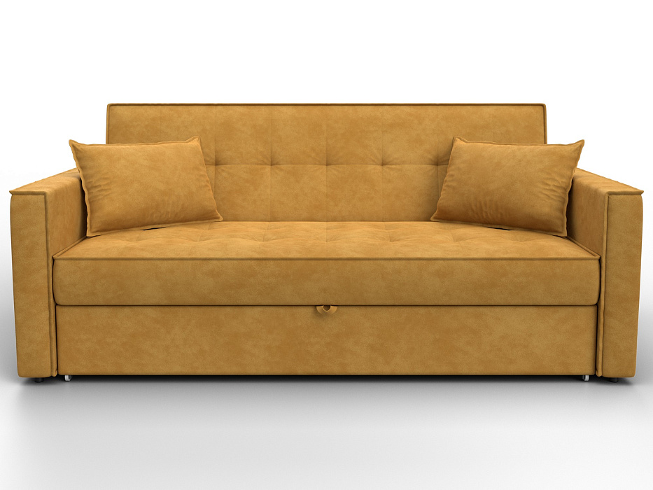 Диван прямой Лига-104 (160) (brut 10 желтый)