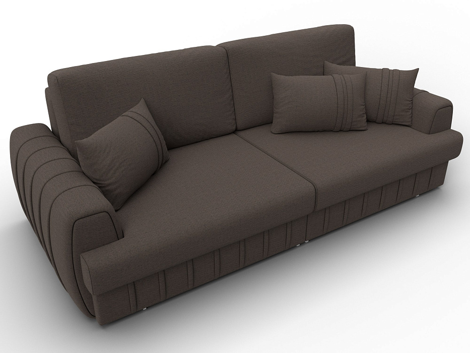 Диван прямой Лига-057 НПБ (амур 05 коричневый)