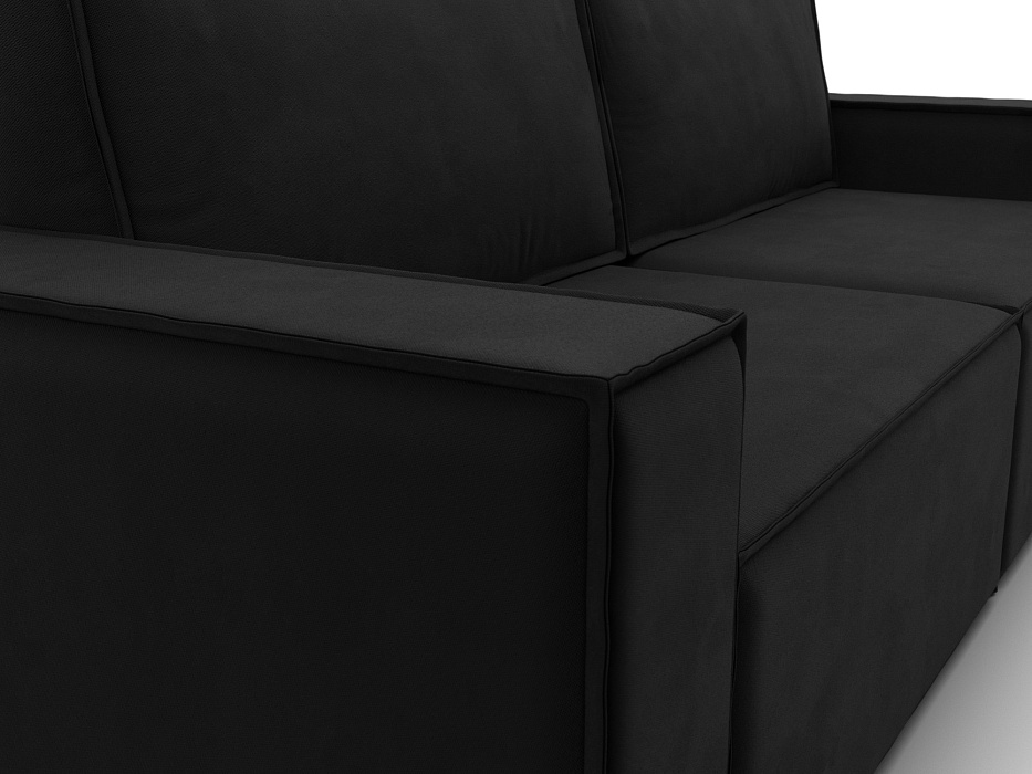 Диван прямой Куба (черный)