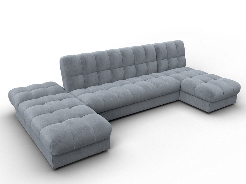 Диван П-образный Лига-116 НПБ (tower 10 серый)