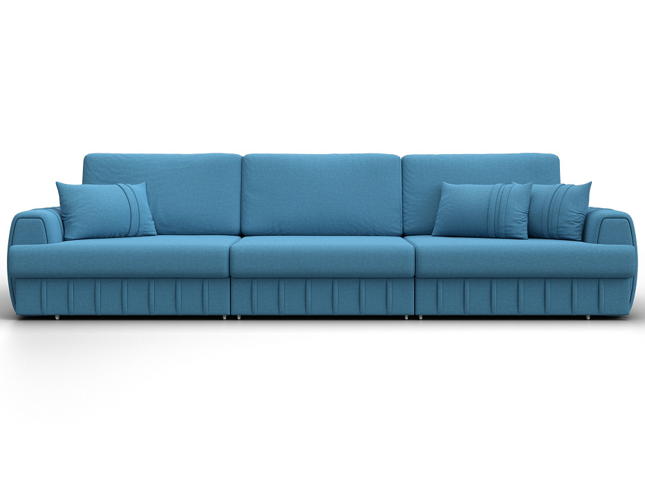 Диван прямой Лига-057 НПБ Лонг (амур 10 голубой)