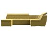 П-образный модульный диван Холидей Люкс (желтый цвет)
