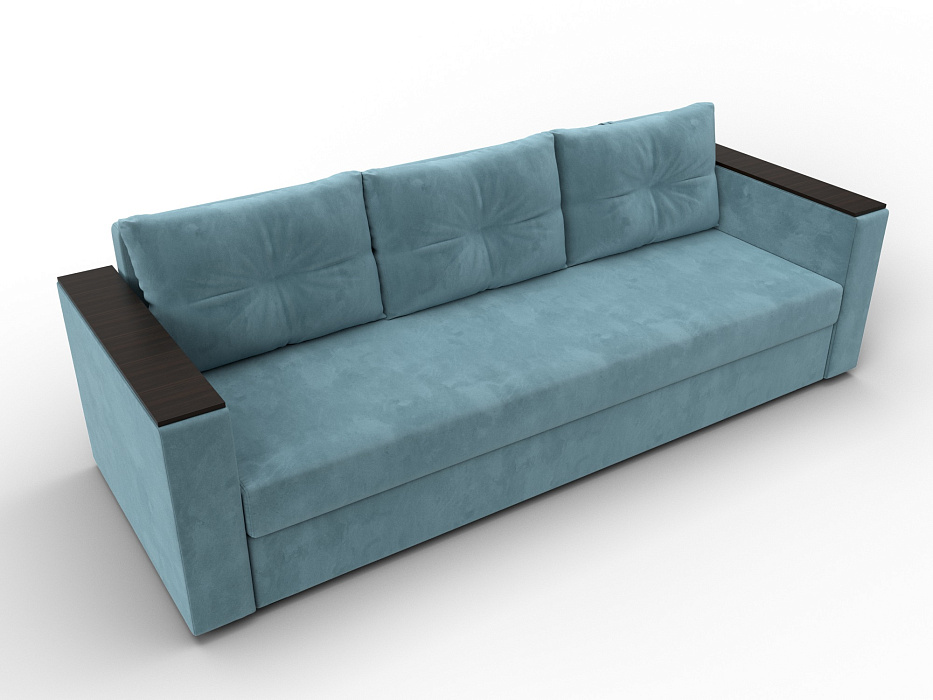 Диван прямой Атланта без стола (seven 113 бирюзовый)