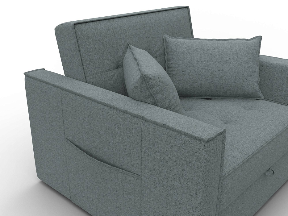 Кресло-кровать Лига-104 (80) (амур 07 серый)