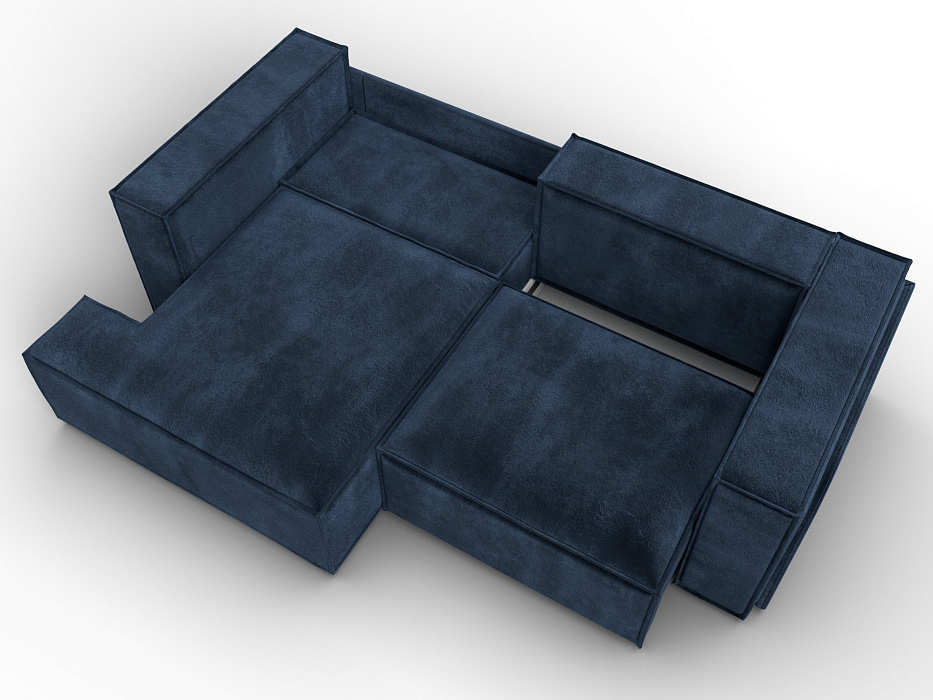 Диван угловой Лига-061 угол левый (tower 13 синий)