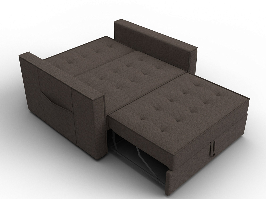 Диван прямой Лига-104 (140) (амур 05 коричневый)