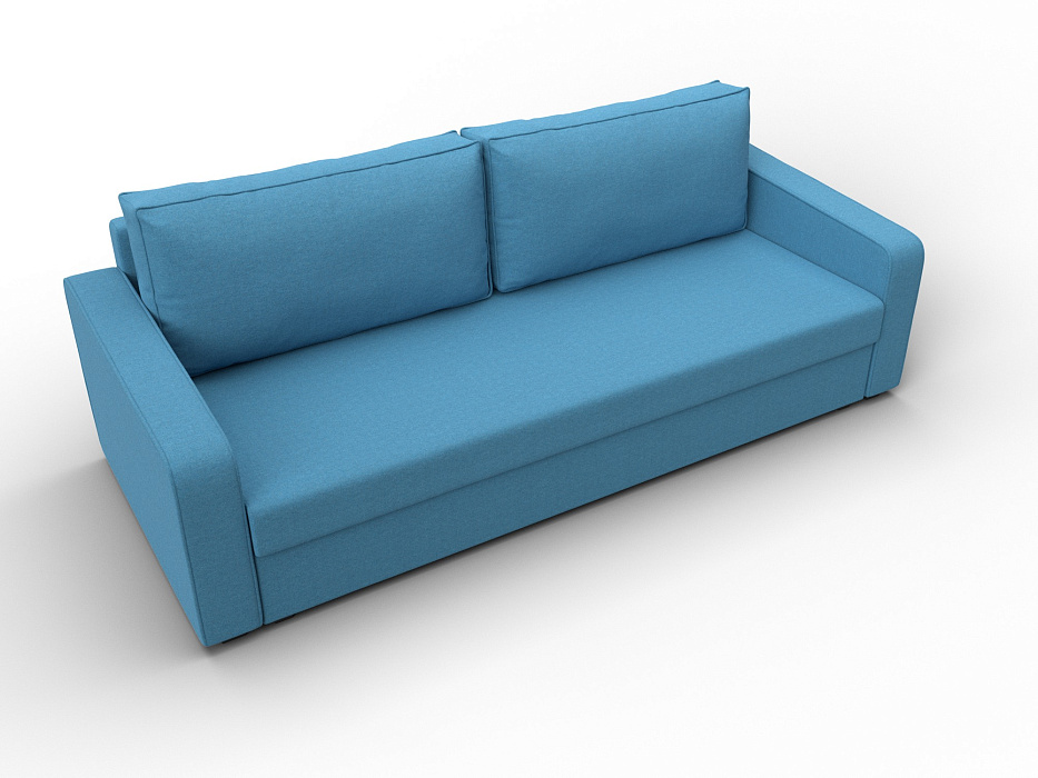 Диван прямой Лига-009 (амур 10 голубой)