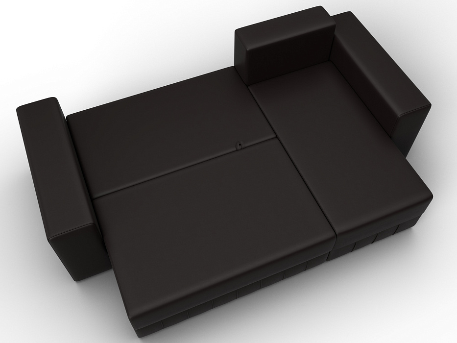 Диван угловой Лига-076 угол универсальный (grifon 12 коричневый)