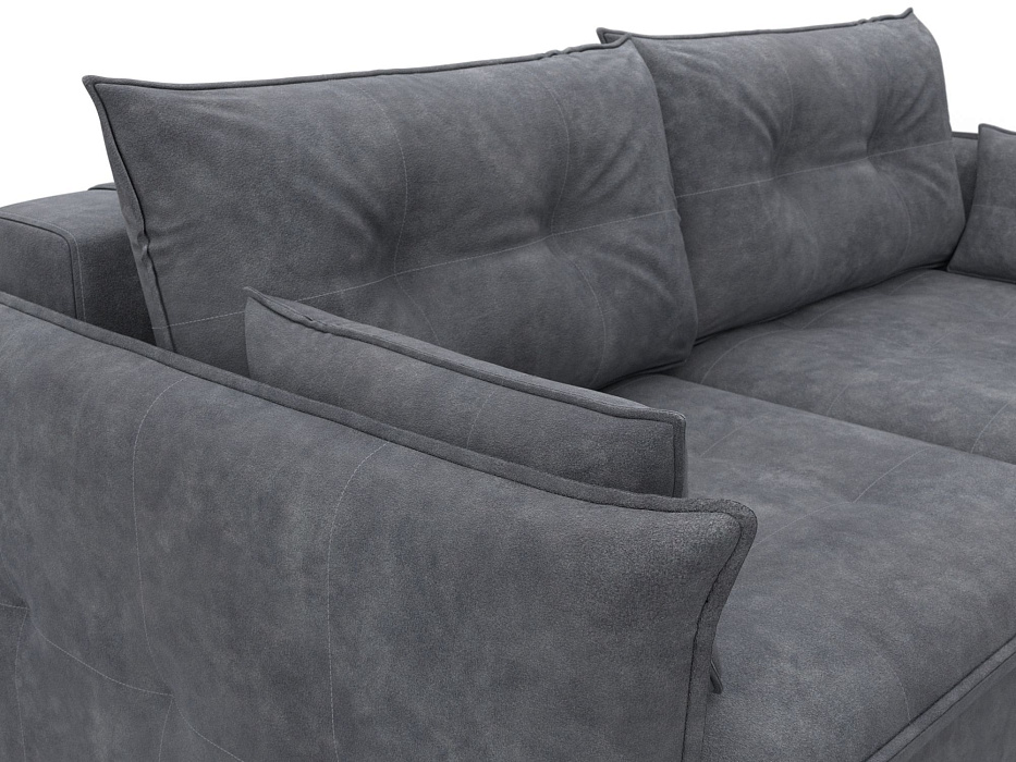 Диван прямой Лига-100 НПБ (brut 16 темно-серый)