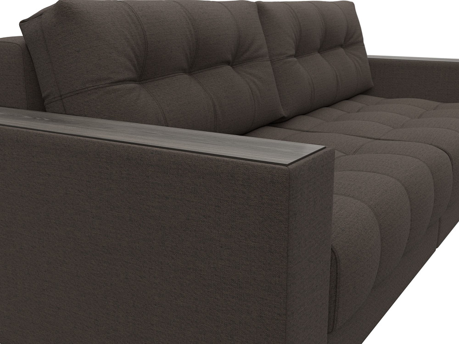 Диван прямой с декором Лига-049 НПБ (амур 05 коричневый) Диван прямой с декором Лига-049 НПБ (амур 05 коричневый)