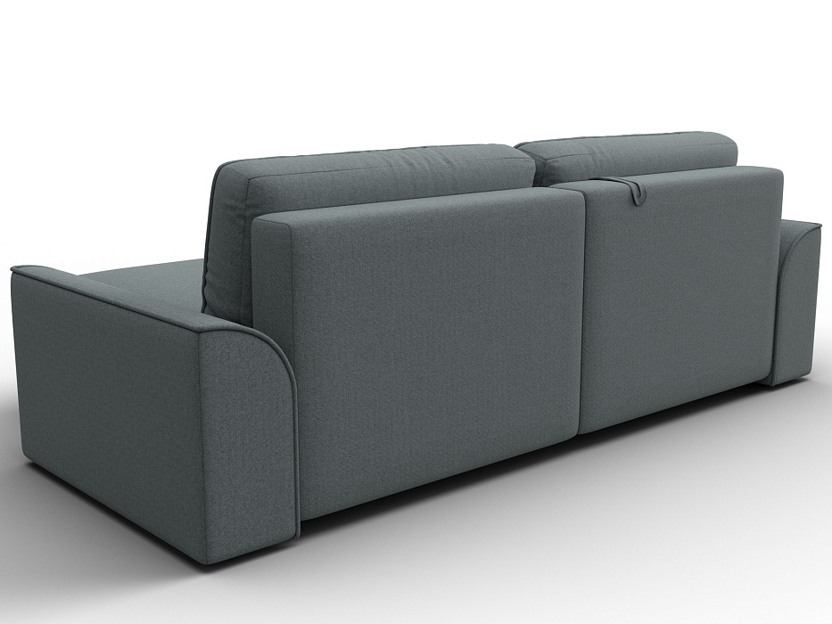 Диван угловой Лига-048 НПБ (амур 07 серый)