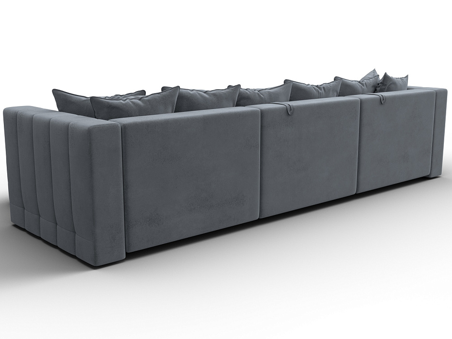 Диван угловой Лига-052 НПБ Лонг угол универсальный (tower 10 серый)