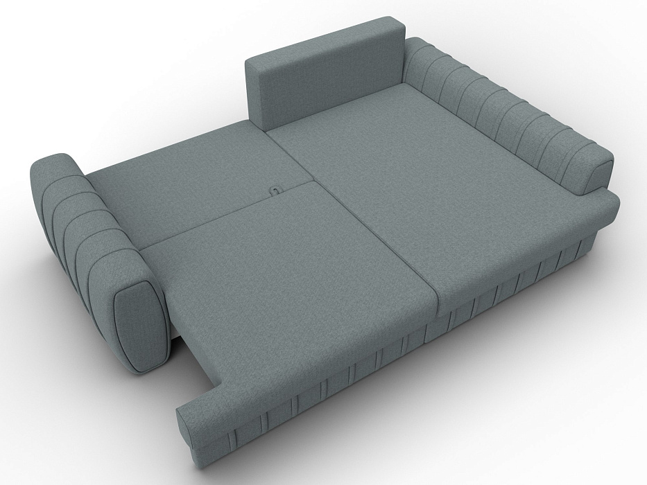 Диван угловой Лига-057 НПБ угол правый (амур 07 серый)