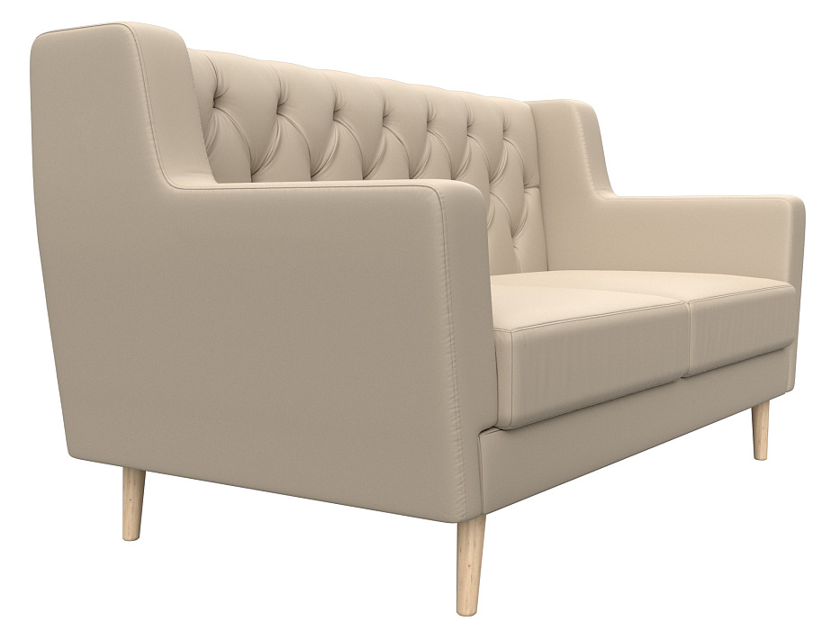 Диван кухонный прямой Брайтон 2 Люкс (бежевый)