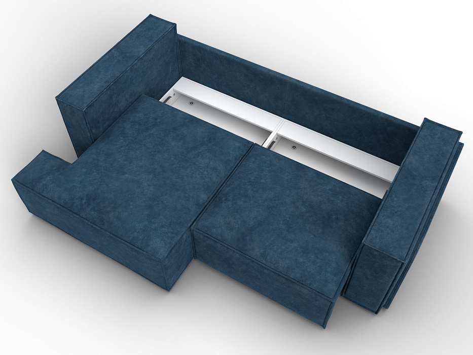 Диван угловой Лига-061 угол левый (tower 13 синий)