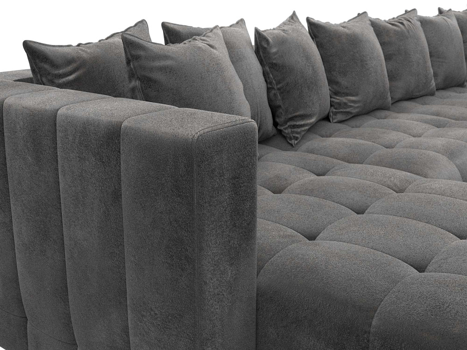 Диван П-образный Лига-052 НПБ Лонг (tower 10 серый)