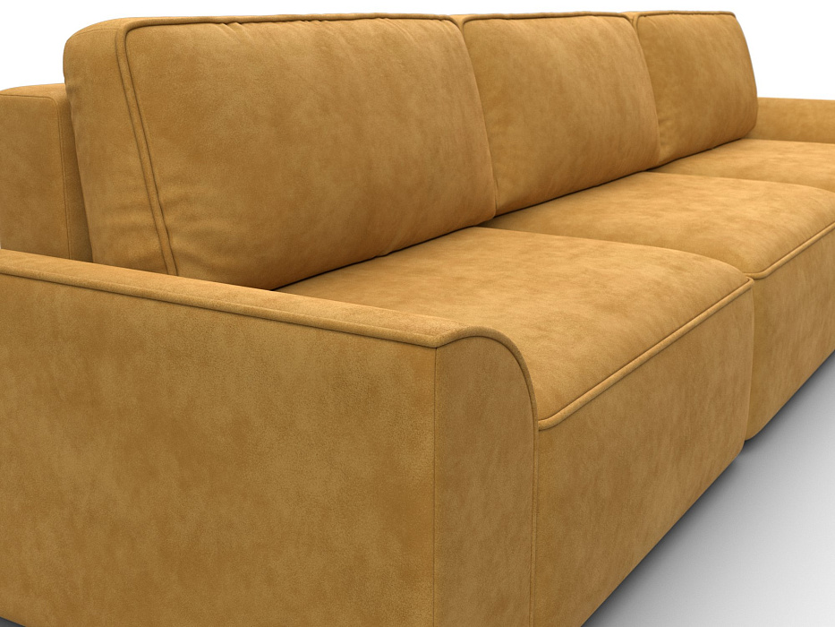 Диван прямой Лига-048 НПБ Лонг (brut 10 желтый)