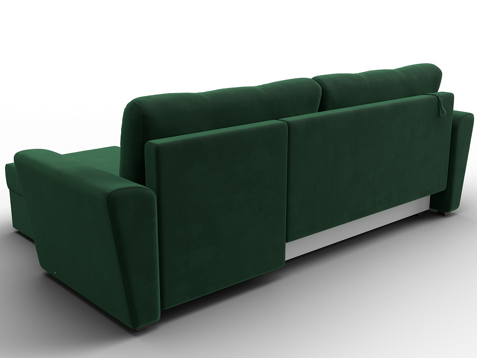 Диван угловой Амстердам Лайт правый угол (seven 626 зеленый)