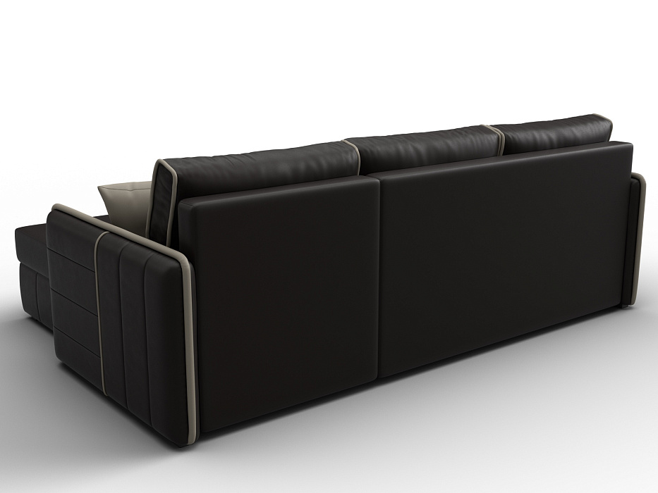 Диван угловой Лига-078 угол универсальный (grifon 12 коричневый/grifon 04 бежевый)