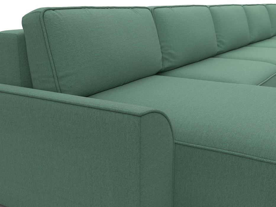 Диван П-образный Лига-048 НПБ МегаЛонг (амур 11 зеленый)