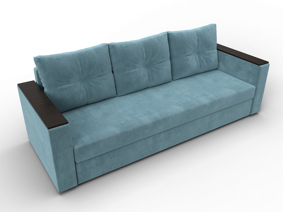 Диван прямой Атланта без стола (seven 113 бирюзовый)