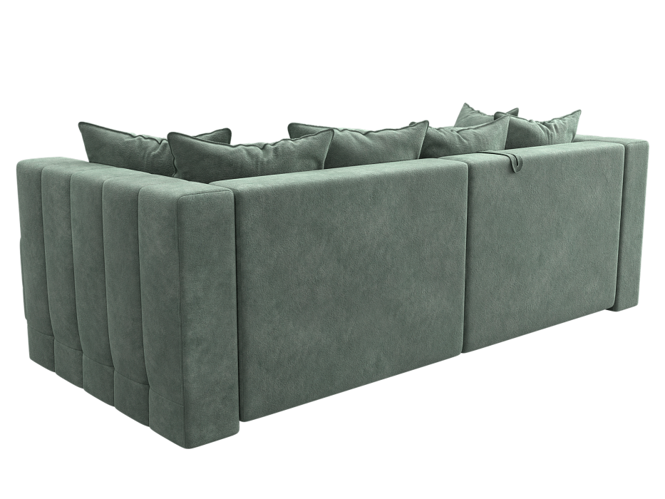 Диван угловой Лига-052 НПБ угол универсальный (brut 08 зеленый)