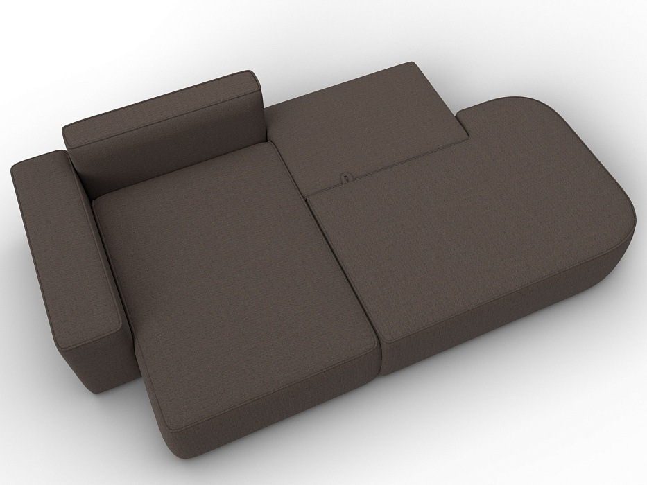 Диван угловой Лига-065 БП угол левый (амур 05 коричневый) Диван угловой Лига-065 БП угол левый (амур 05 коричневый)