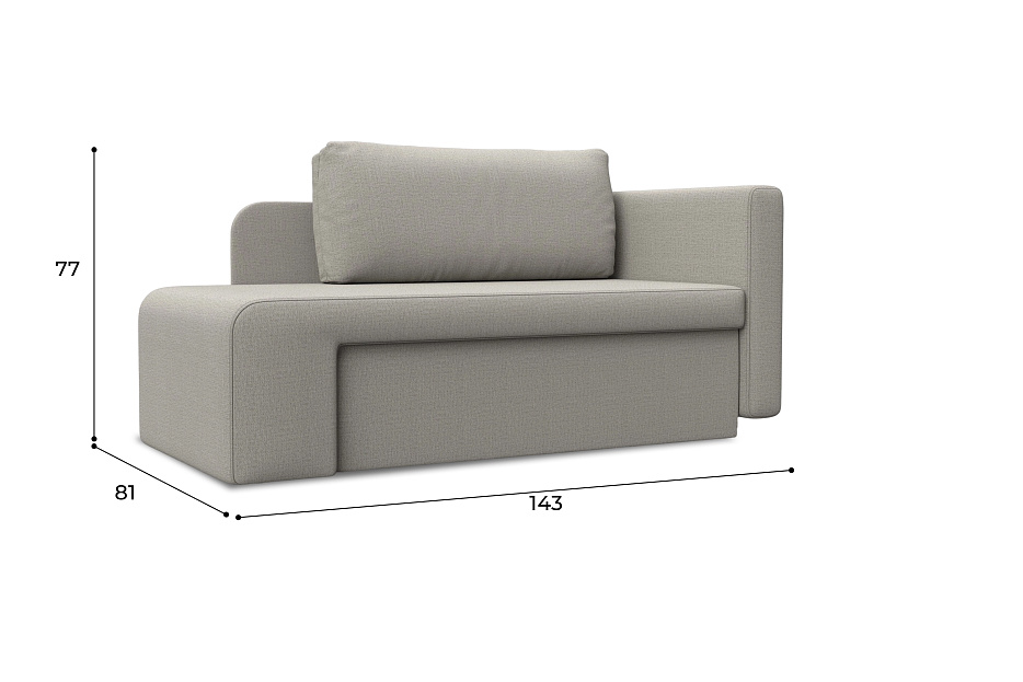 Кушетка Лига-097 (амур 02 бежевый)