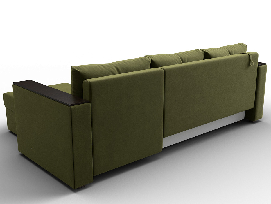 Диван угловой Атланта без стола универсальный угол (зеленый)