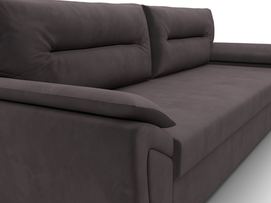 Диван прямой Нэстор Лайт (seven 727 коричневый)