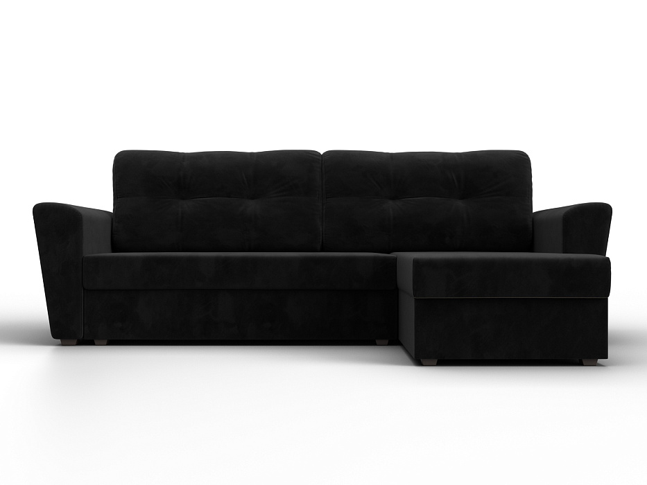 Диван угловой Амстердам Лайт правый угол (seven 35 черный)