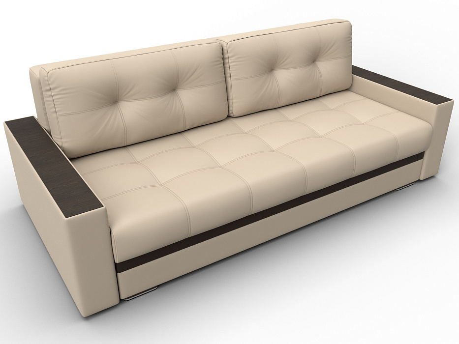 Диван прямой с декором Лига-096 НПБ фото в интернет-магазине Лига Диванов