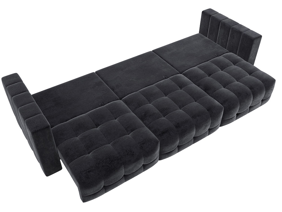 Диван прямой Лига-052 НПБ Лонг (tower 11 темно-серый)