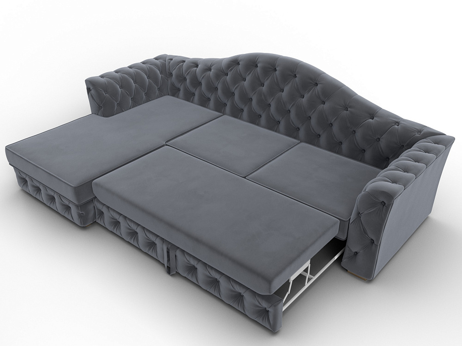 Диван угловой Артис левый угол (seven 17 серый)